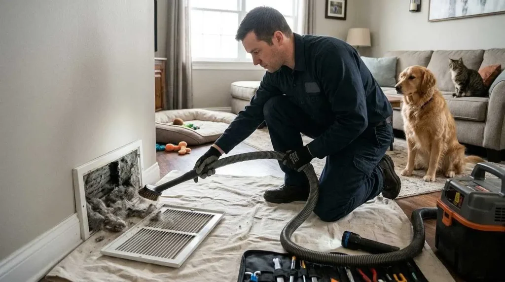 how often should you clean air ducts with pets | Crest Air Ducts